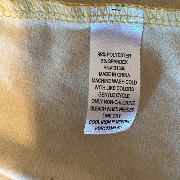 Socialite Gold Spaghetti Strap Floral Print Pull Over Comfortable Dress EUC XL - Picture 5 of 7